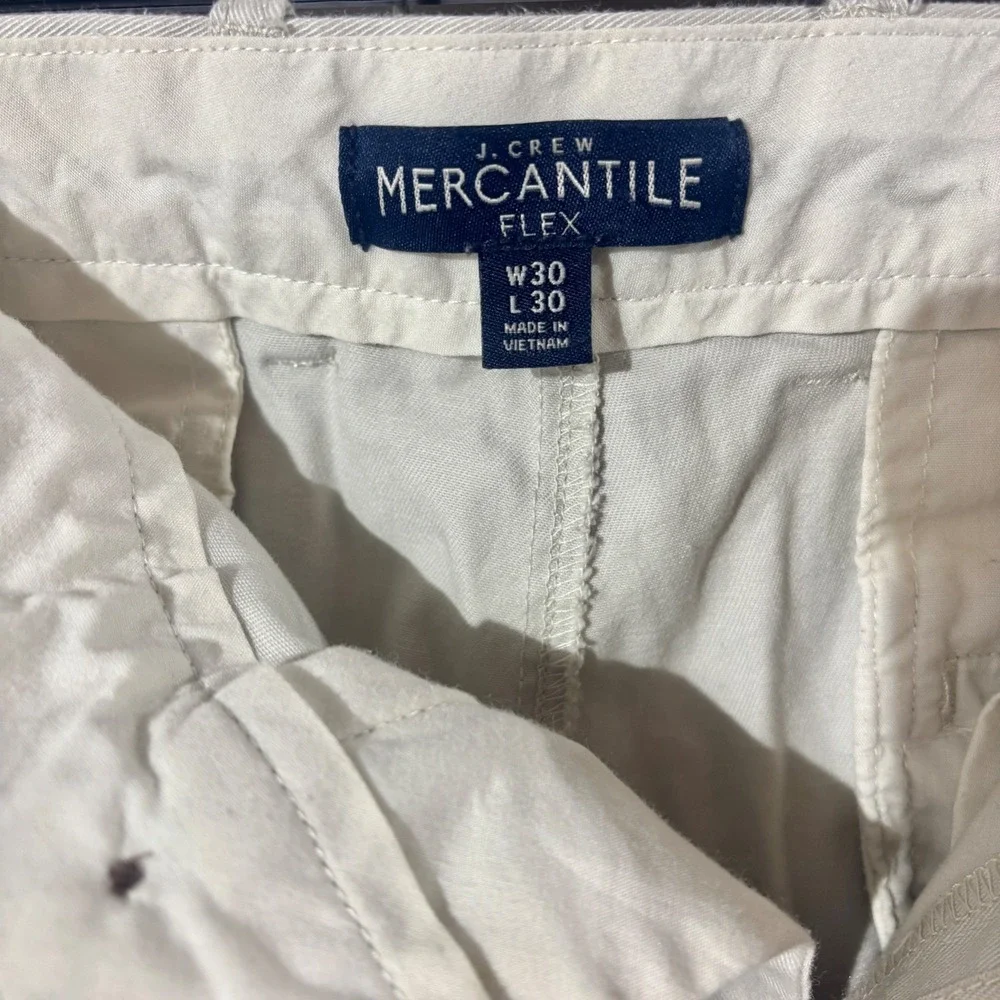 J. Crew Mercantile Flex Slim Straight Chino Pants Men's Size W30xL30 Tan‎ Casual
